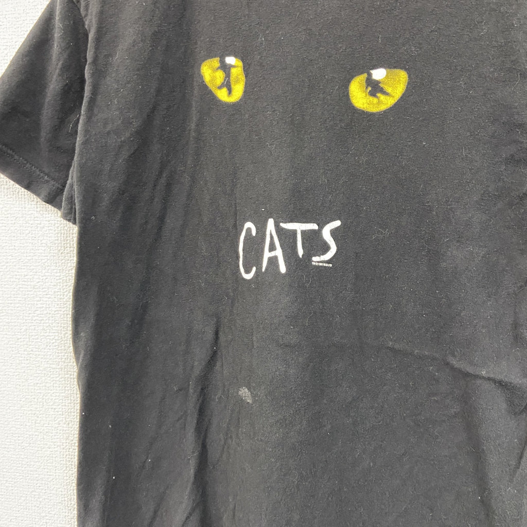 CATS　キャッツ　半袖プリントミュージカルシャツ　劇団四季　黒　ブラック　Mサイズ