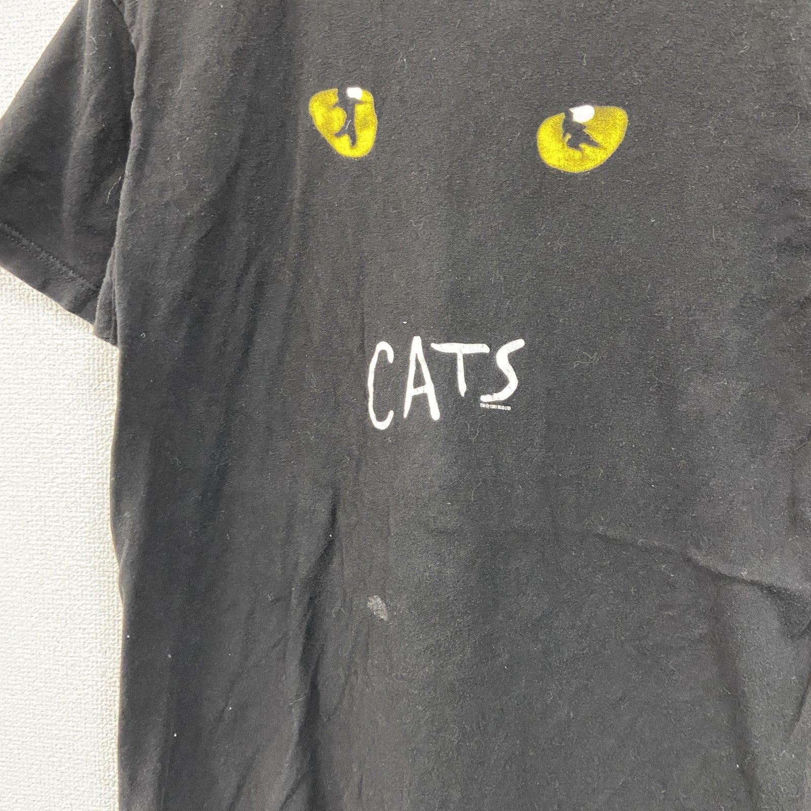 CATS　キャッツ　半袖プリントミュージカルシャツ　劇団四季　黒　ブラック　Mサイズ