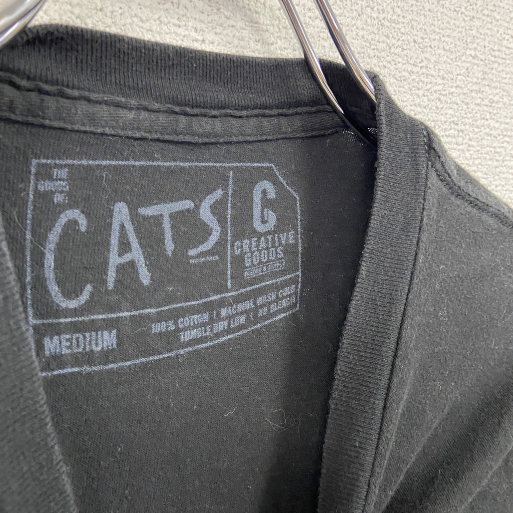 CATS　キャッツ　半袖プリントミュージカルシャツ　劇団四季　黒　ブラック　Mサイズ