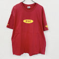 00s　Hanes　BEEFY-T　早稲田大学　水泳部　半袖プリントTシャツ　赤　レッド　XLサイズ