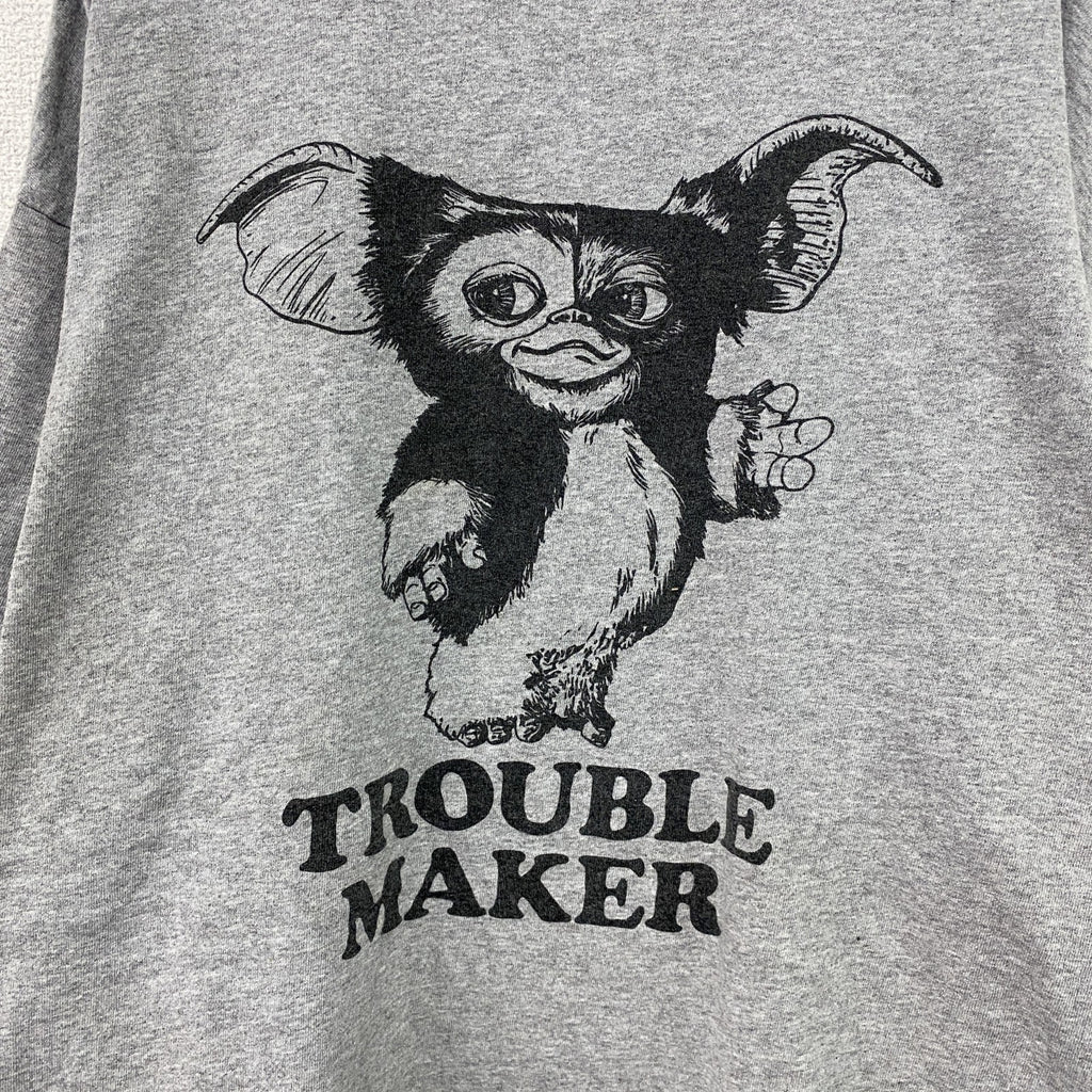 GREMLINS　グレムリン　ギズモ　半袖Tシャツ　ムービーT　キャラクターT　灰色　グレー　2XLサイズ