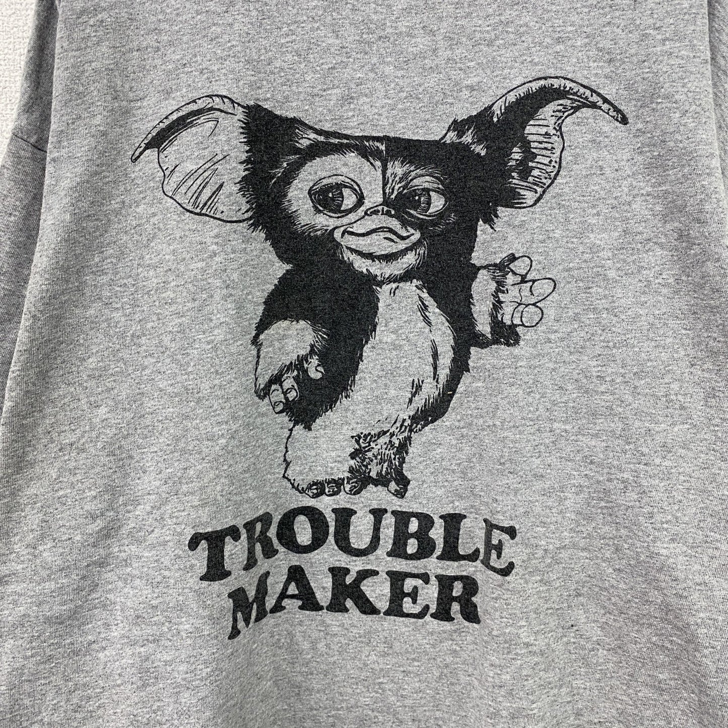 GREMLINS　グレムリン　ギズモ　半袖Tシャツ　ムービーT　キャラクターT　灰色　グレー　2XLサイズ