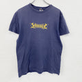 00s　Fossil　フォッシル　半袖プリントTシャツ　ヴィンテージ　フェード　紺　ネイビー　Sサイズ