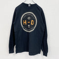 HARLEY DAVIDSON　ハーレーダビッドソン　長袖両面プリントTシャツ　黒　ブラック　XLサイズ