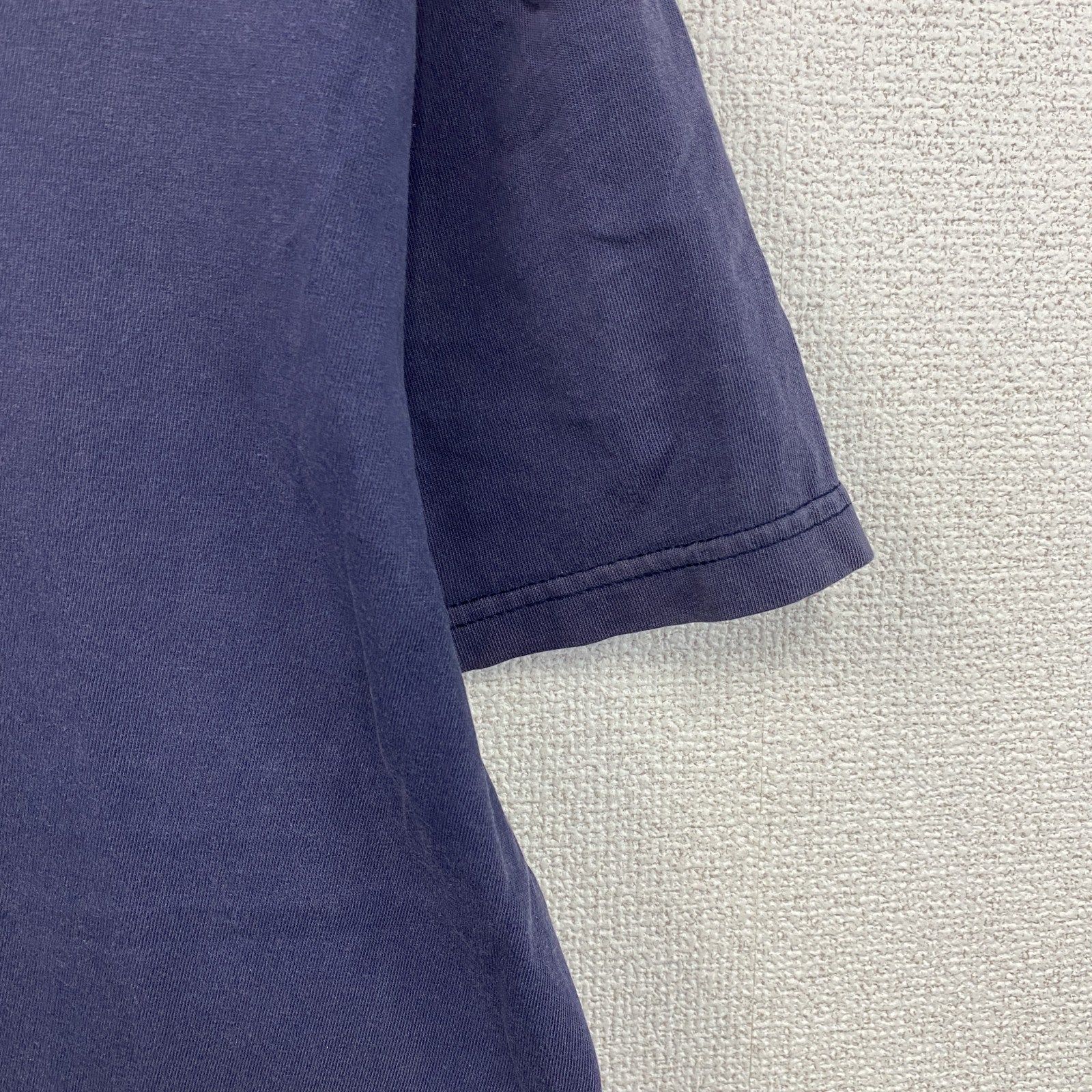 00s　Fossil　フォッシル　半袖プリントTシャツ　ヴィンテージ　フェード　紺　ネイビー　Sサイズ