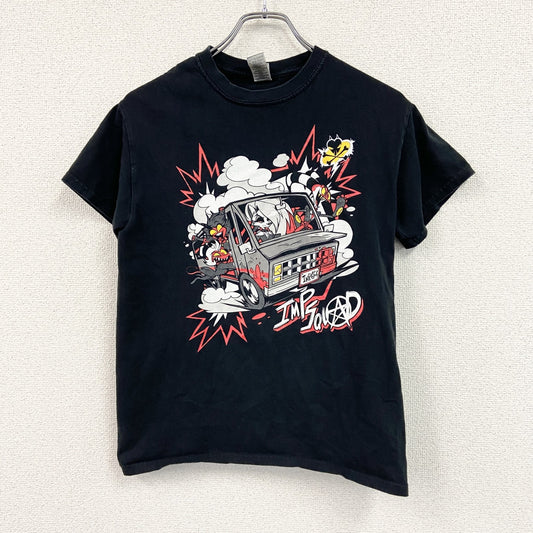 GILDAN　ギルダン　半袖アニメプリントTシャツ　キャラクターT　ヘルヴァボス　黒　ブラック　Sサイズ