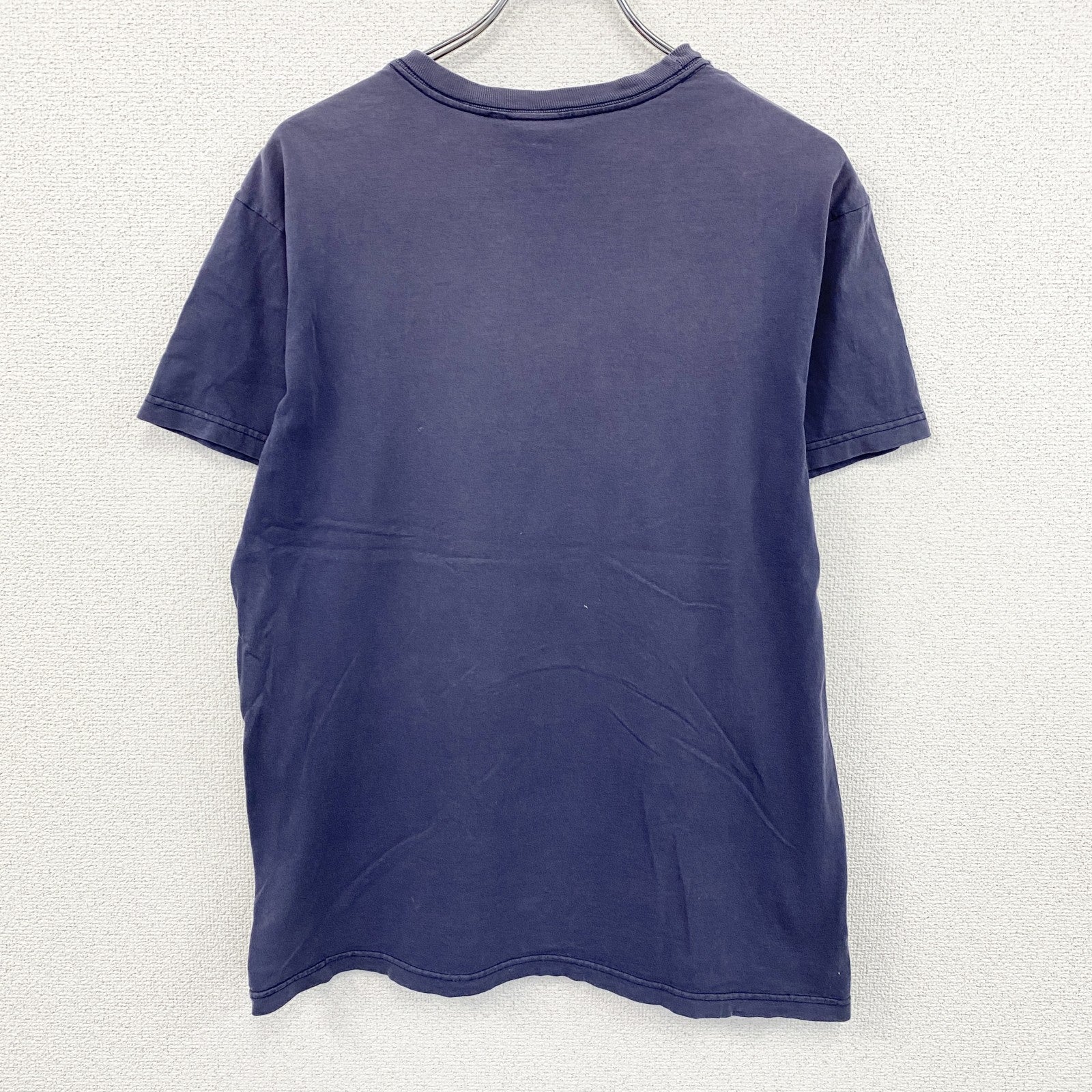 00s　Fossil　フォッシル　半袖プリントTシャツ　ヴィンテージ　フェード　紺　ネイビー　Sサイズ