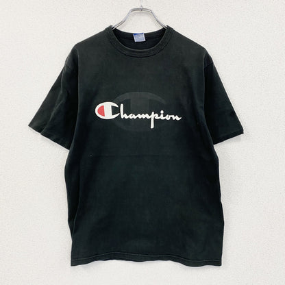 ～00s　Champion　チャンピオン　半袖プリントTシャツ　ヴィンテージ　黒　ブラック　Lサイズ