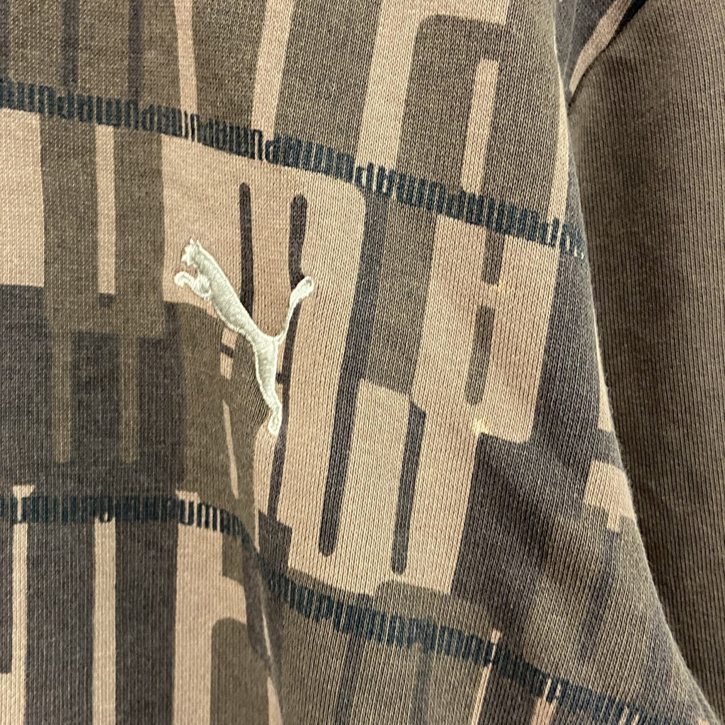 PUMA　プーマ　トラックジャケット/ジャージ　刺繍ロゴ　茶色　ブラウン　Sサイズ