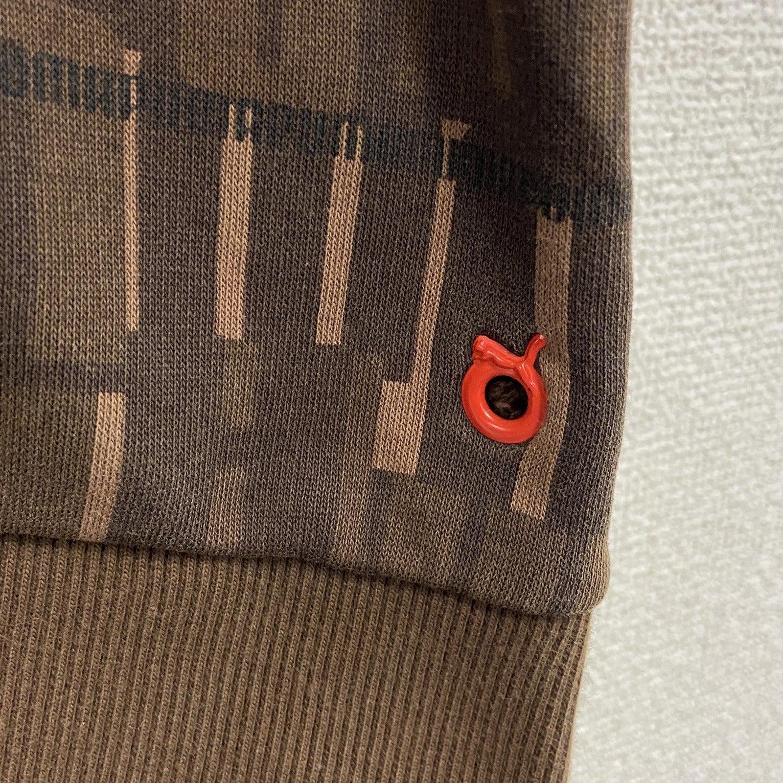 PUMA　プーマ　トラックジャケット/ジャージ　刺繍ロゴ　茶色　ブラウン　Sサイズ
