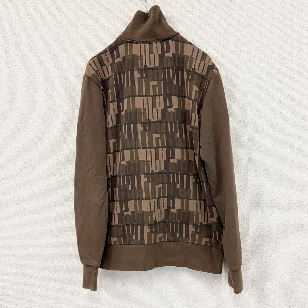 PUMA　プーマ　トラックジャケット/ジャージ　刺繍ロゴ　茶色　ブラウン　Sサイズ