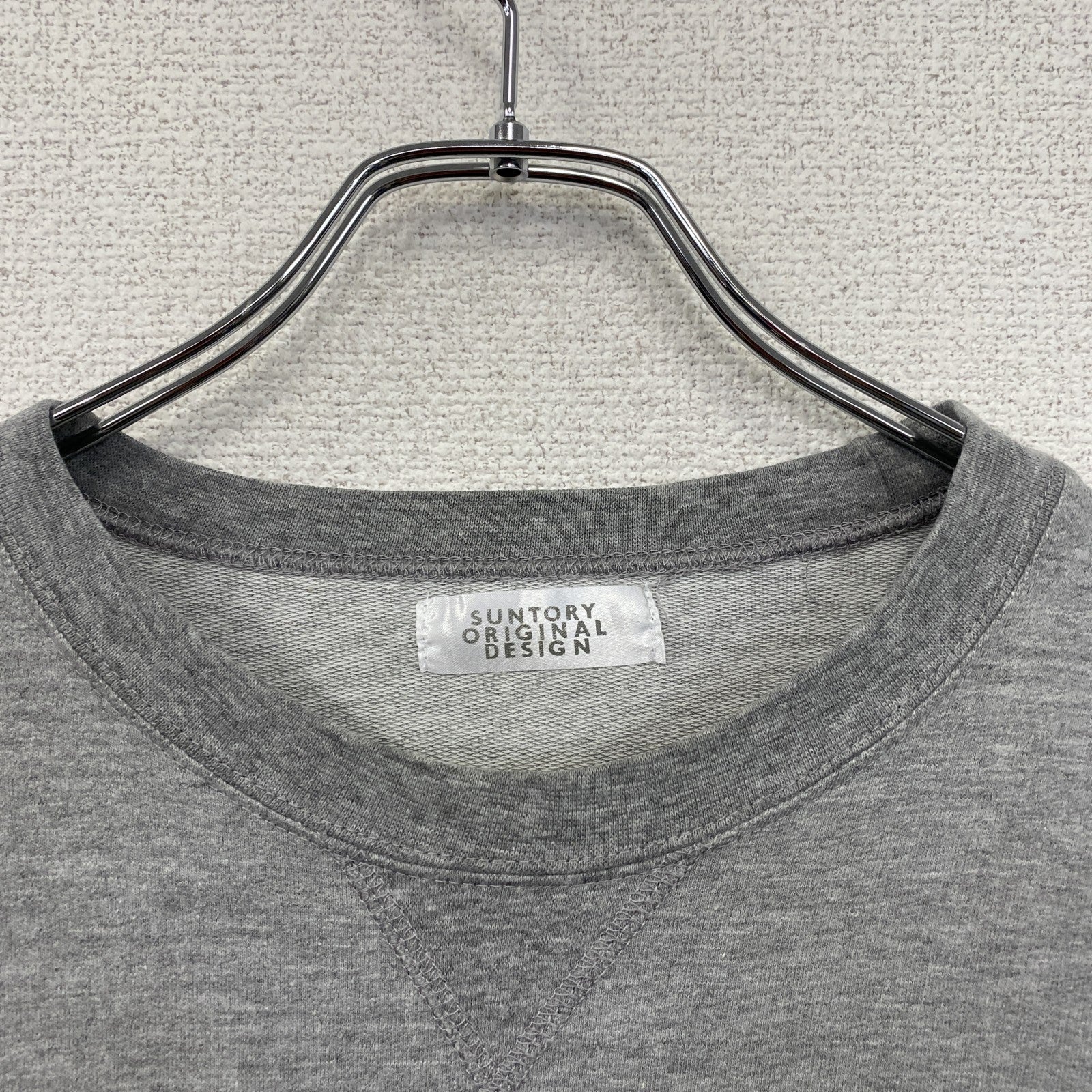 SUNTORY　サントリー　BOSS　ボス　長袖プリントTシャツ/ロンT　グレー