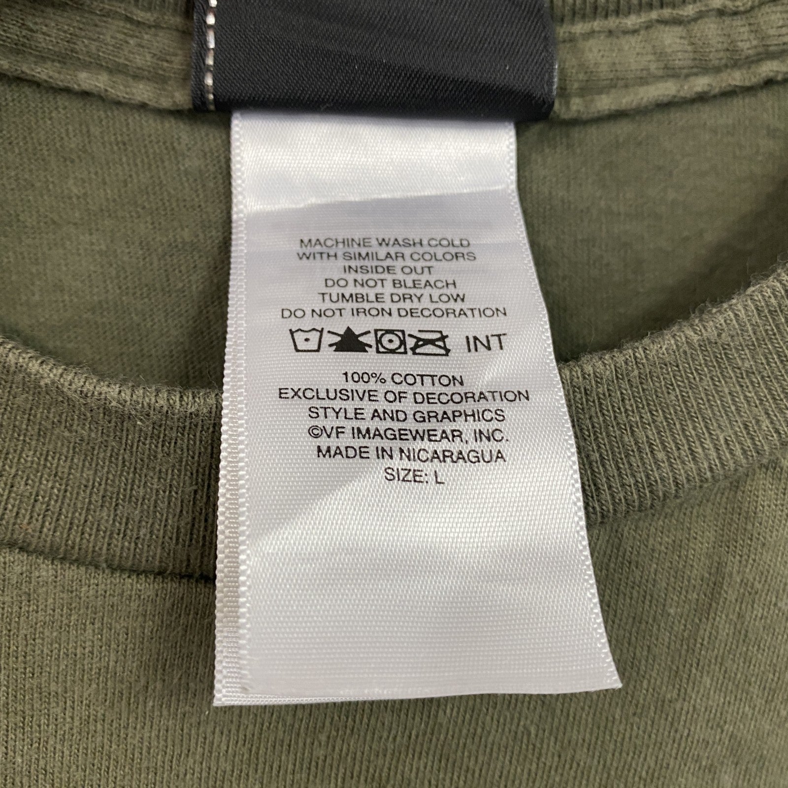 HARLEY DAVIDSON　ハーレーダビッドソン　長袖両面プリントTシャツ　カーキー　XLサイズ