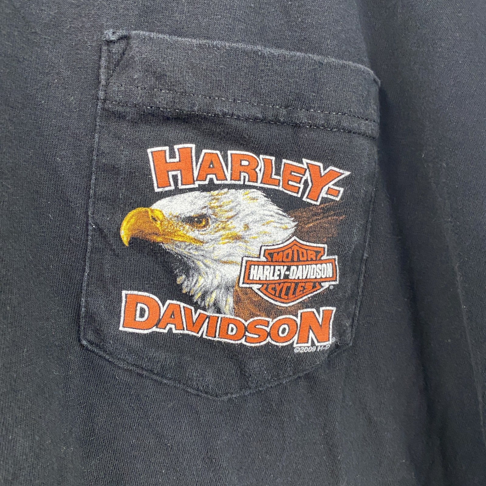 00s　HARLEYDAVIDSON　ハーレーダビッドソン　タンクトップ/ノースリーブ　黒　ブラック　2XLサイズ