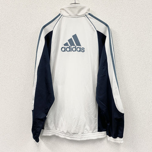 00s　adidas　アディダス　トラックジャケット/ジャージ　ヴィンテージ　白　ホワイト　Lサイズ