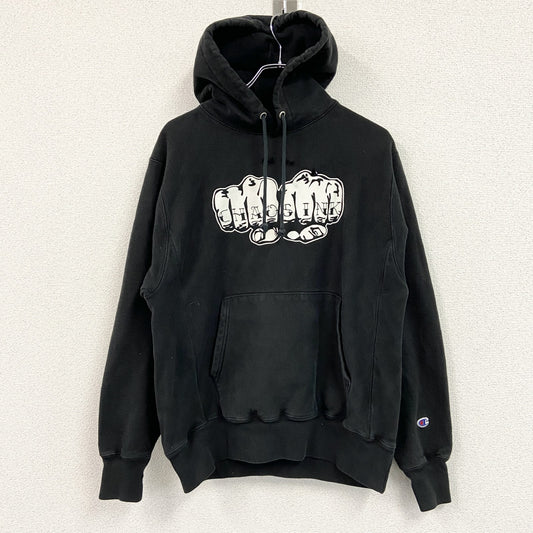 Champion　チャンピオン　リバースウィーブ　スウェットパーカー/フーディー　CHAOSINK　現行　黒　ブラック　Mサイズ