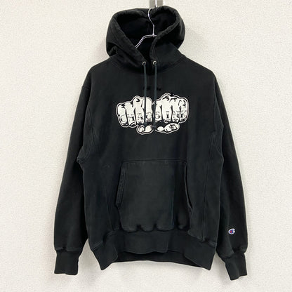 Champion　チャンピオン　リバースウィーブ　スウェットパーカー/フーディー　ヘビーウエイト　現行　黒　ブラック　Mサイズ
