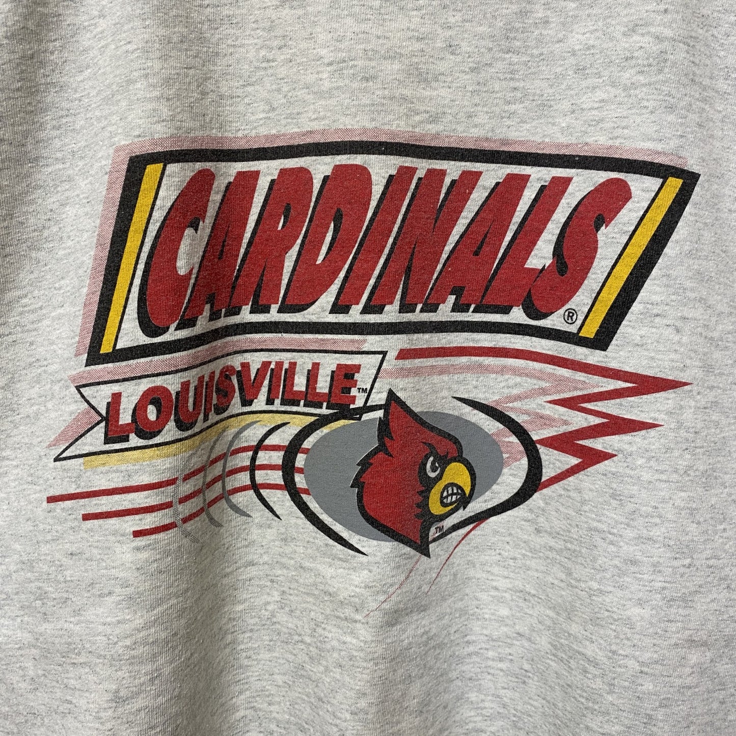 古着 used　MLB　CARDINALS　半袖プリントTシャツ　白　ホワイト　霜降りカラー　レトロ　クルーネック　オーバーサイズ