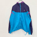90s　NIKE　ナイキ　ナイロンジャケット　銀タグ　ヴィンテージ　水色 　ライトブルー　パープル