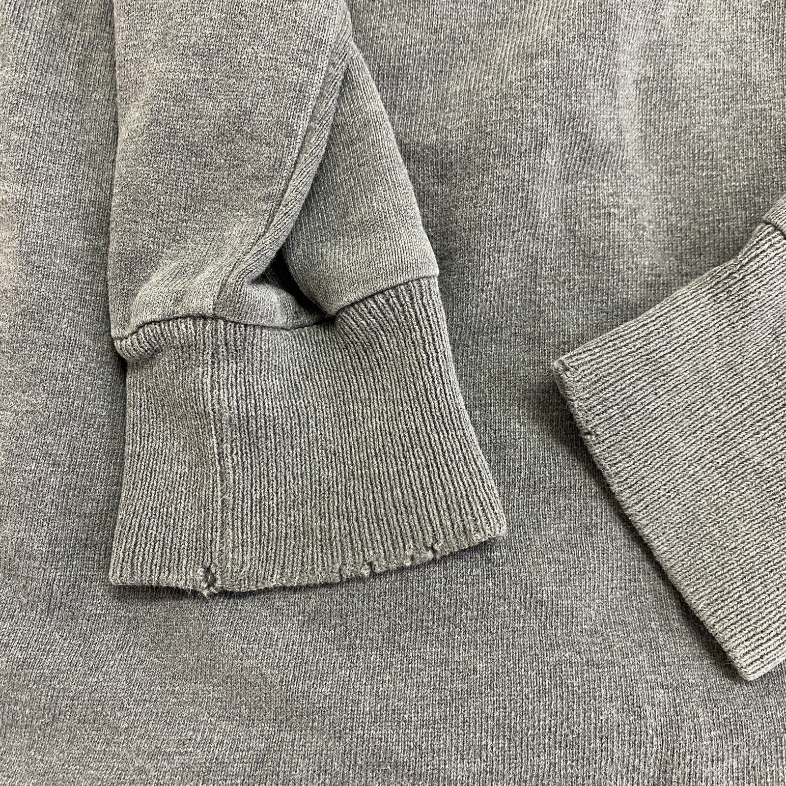 L.L.Bean　エルエルビーン　長袖ラガーシャツ　ボーダー柄　マルチカラー　灰色　グレー　Sサイズ