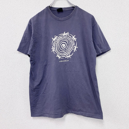 Giappo&GAW　半袖Tシャツ　ユーロ　フェード　紺　ネイビー　Lサイズ