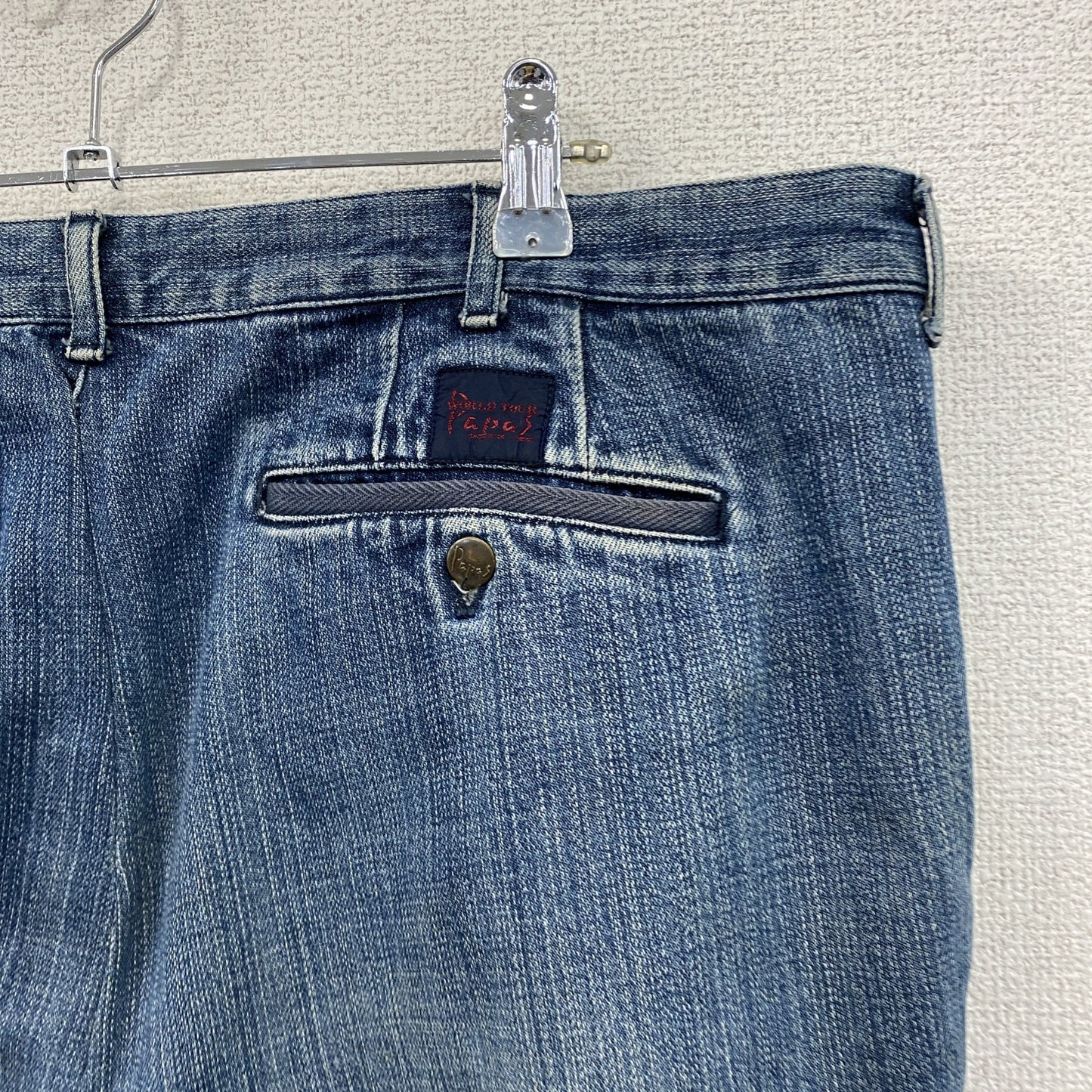 Papas　パパス　デニムパンツ/ジーンズ　ジップフライ　インディゴ　2XLサイズ
