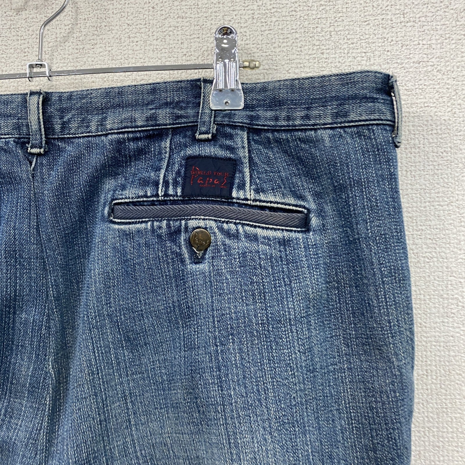 Papas　パパス　デニムパンツ/ジーンズ　ジップフライ　インディゴ　2XLサイズ