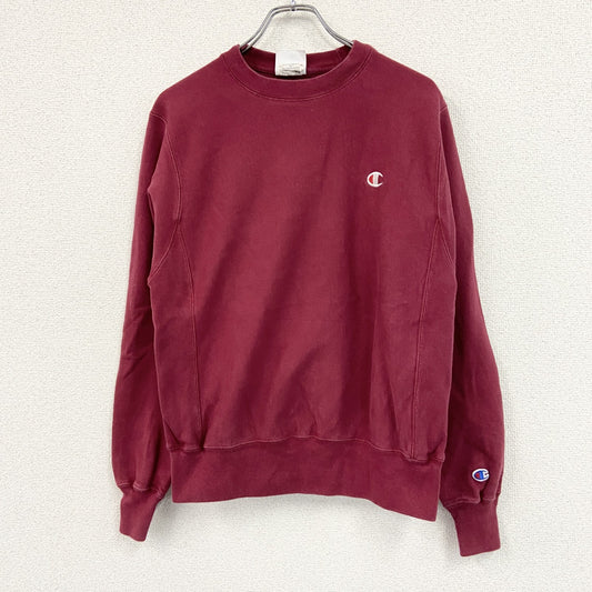 Champion　チャンピオン　リバースウィーブ　スウェット/トレーナー　ヘビーウエイト　刺繍ロゴ　現行　ボルドー　Sサイズ