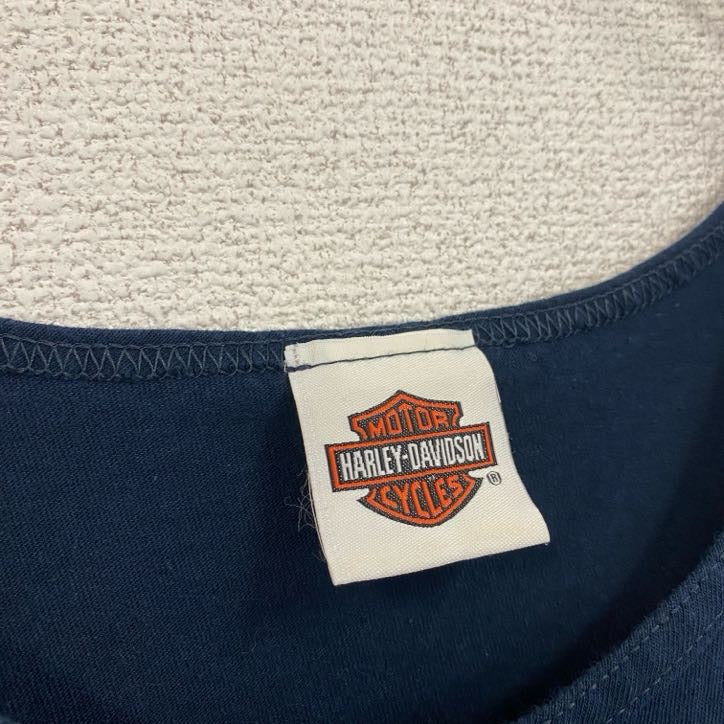 古着 used　00s　HARLEYDAVIDSON　ハーレーダビッドソン　タンクトップ/ノースリーブ　黒　ブラック　2XLサイズ