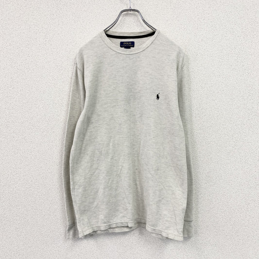 POLO RALPH LAUREN　ポロラルフローレン　長袖Tシャツ/サーマルロンT　ワッフル　グレー　Lサイズ
