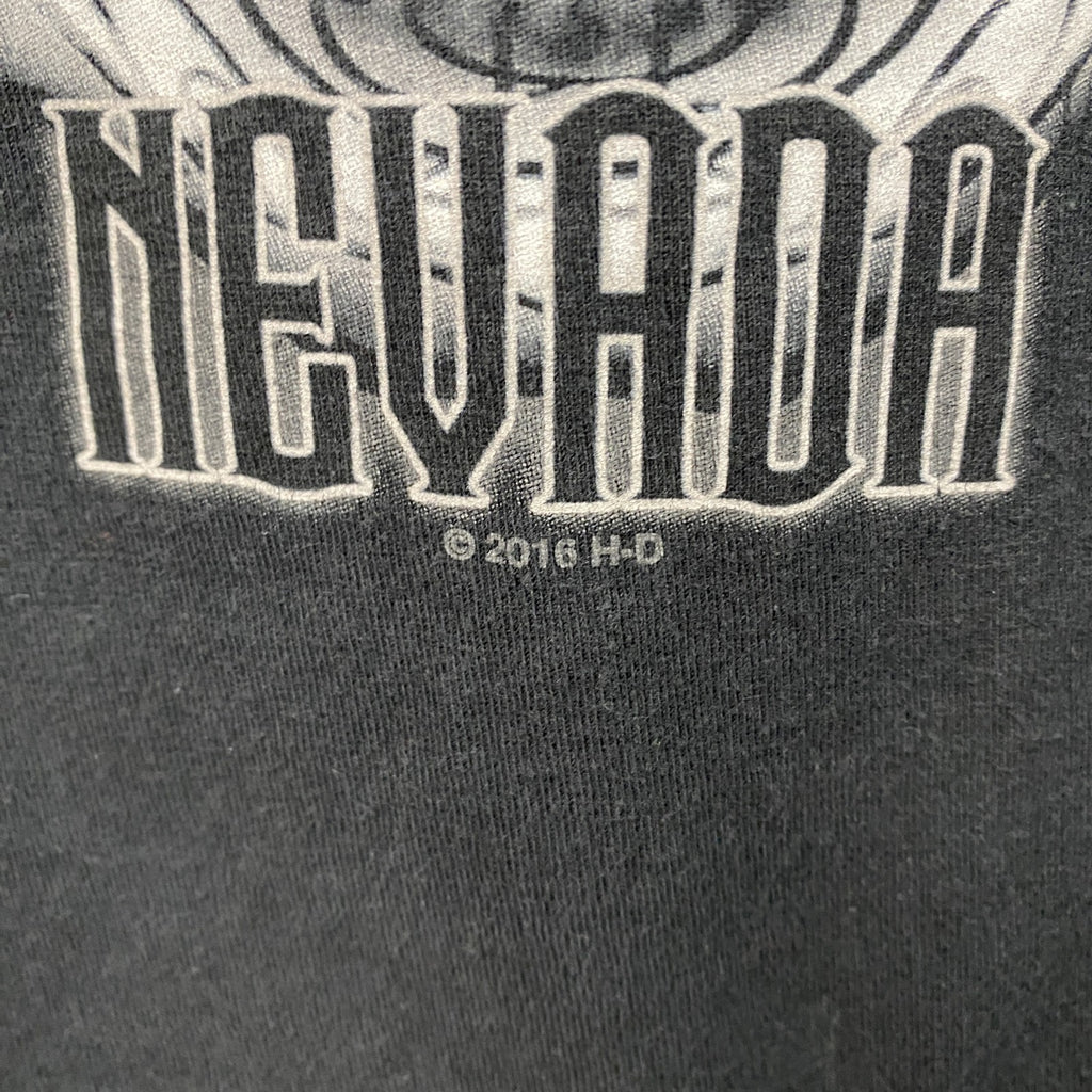 HARLEY DAVIDSON　ハーレーダビッドソン　長袖両面プリントTシャツ　黒　ブラック　Mサイズ