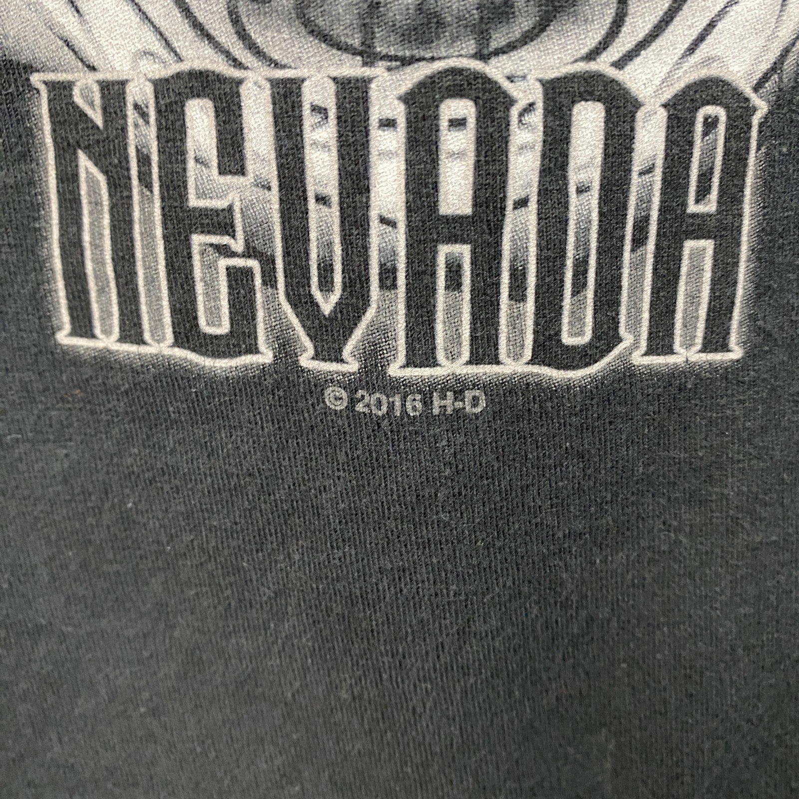 HARLEY DAVIDSON　ハーレーダビッドソン　長袖両面プリントTシャツ　黒　ブラック　Mサイズ
