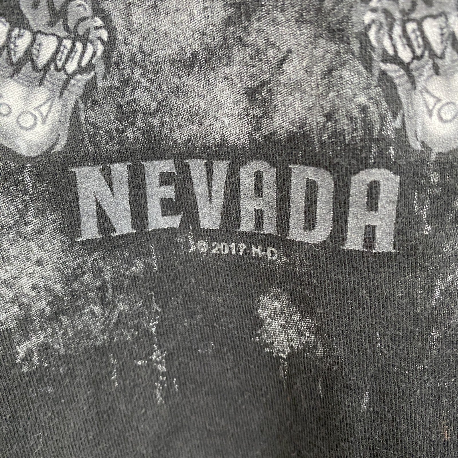 HARLEY DAVIDSON　ハーレーダビッドソン　長袖両面プリントTシャツ　黒　ブラック　Mサイズ