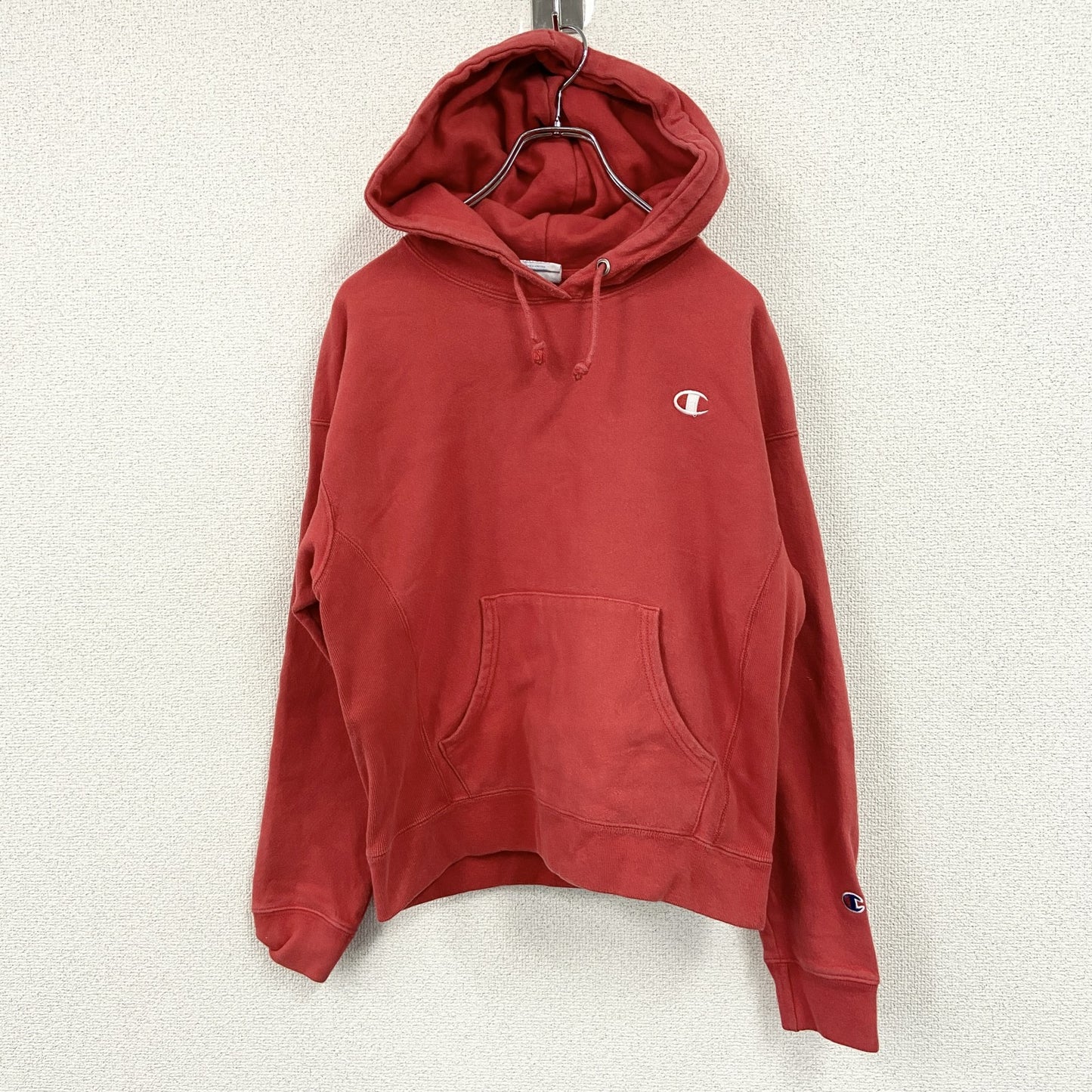 Champion　チャンピオン　リバースウィーブ　スウェットパーカー/フーディー　ヘビーウエイト　現行　赤　レッド　Mサイズ