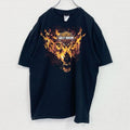 00s　HARLEY DAVIDSON　ハーレーダビッドソン　半袖プリントTシャツ　黒　ブラック　2XLサイズ