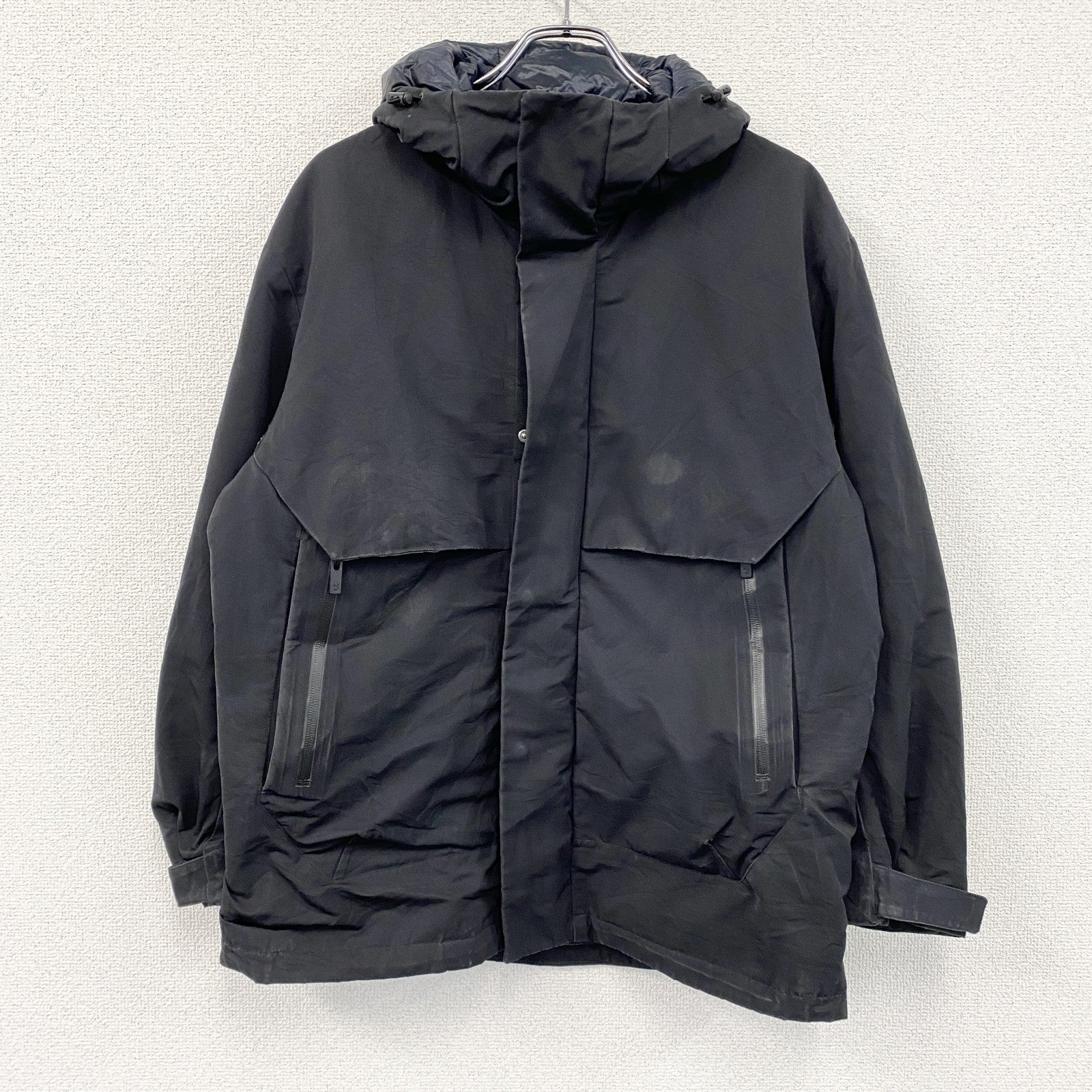 UNIQLO　ユニクロ　ハイブリッドダウンオーバーサイズパーカ　ダウン90%　黒　ブラック　Sサイズ