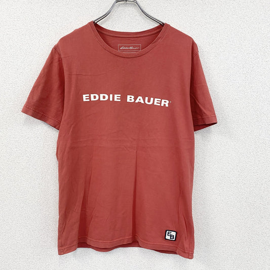 Eddie Bauer　エディーバウアー　半袖プリントTシャツ　赤　レッド　Sサイズ