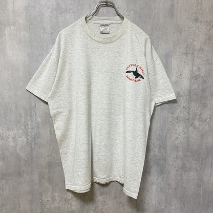 古着 used　ONEITA　シャチ　鯱　半袖アニマルプリントTシャツ　ワンポイント　バックプリント　白　ホワイト　オーバーサイズ