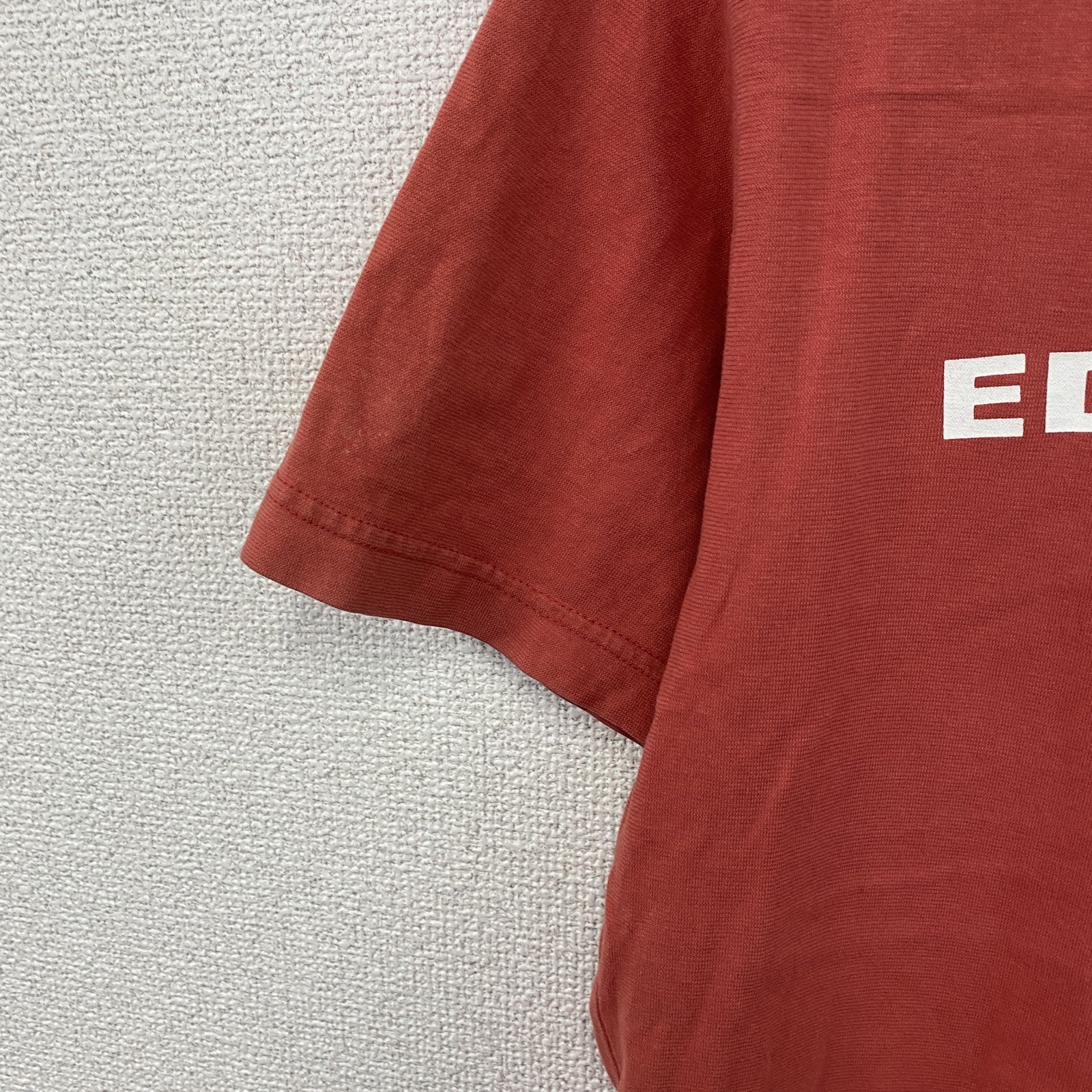 Eddie Bauer　エディーバウアー　半袖プリントTシャツ　赤　レッド　Sサイズ
