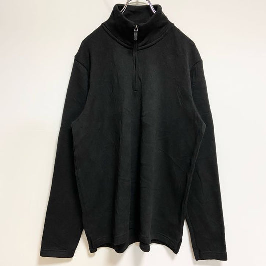 古着 used　Wrangler　ラングラー　長袖ハーフジップフリースジャケット　ノームコア　黒　ブラック　秋冬服　Mサイズ