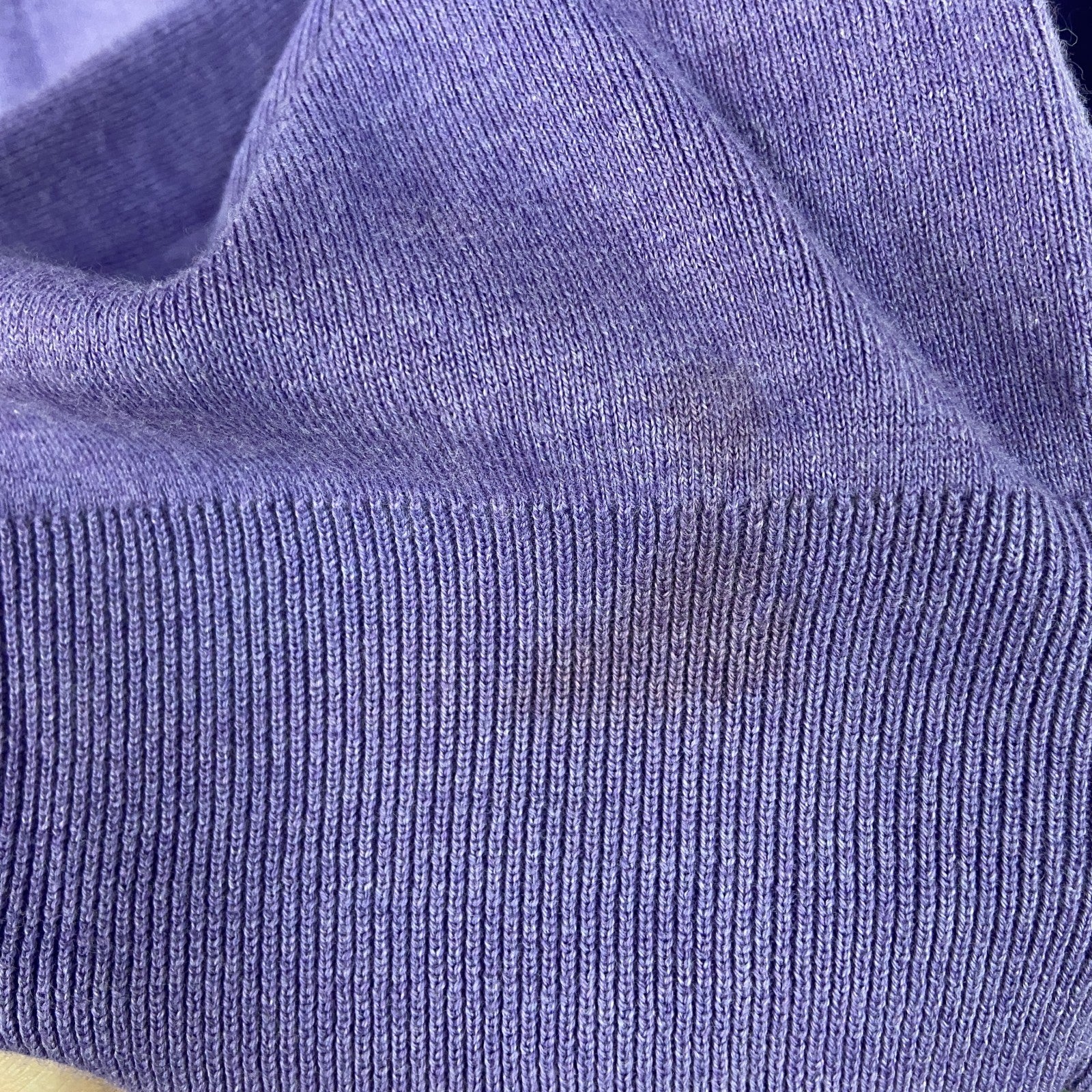 古着 used　POLO RALPH LAUREN　ポロラルフローレン　コットンニットセーター　紫　パープル　XLサイズ