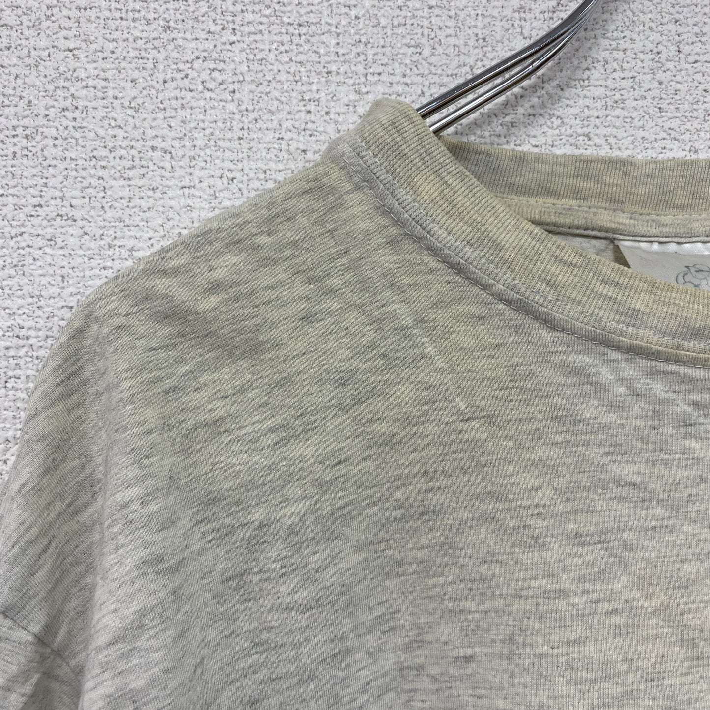 ～00s　半袖Tシャツ　F1カー　ユーロ　ヴィンテージ　霜降りグレー　Lサイズ