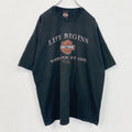 00s　HARLEY DAVIDSON　ハーレーダビッドソン　半袖プリントTシャツ　黒　ブラック　2XLサイズ