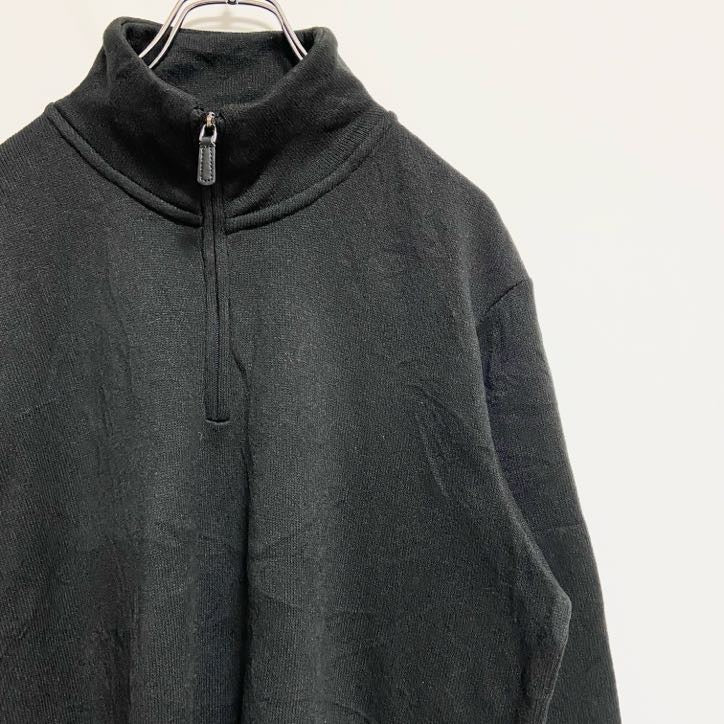 古着 used　Wrangler　ラングラー　長袖ハーフジップフリースジャケット　ノームコア　黒　ブラック　秋冬服　Mサイズ