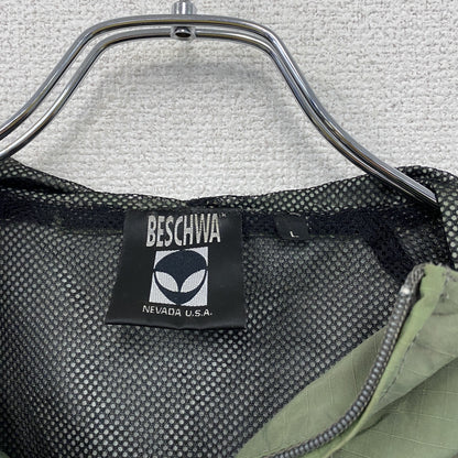 BESCHWA　ビシュワ　アノラックパーカー/ナイロンジャケット　カーキ　Lサイズ