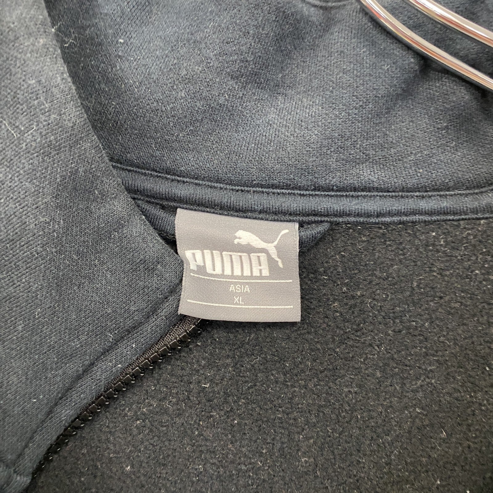 PUMA　プーマ　フルジップスウェットジャケット　黒　ブラック　XLサイズ