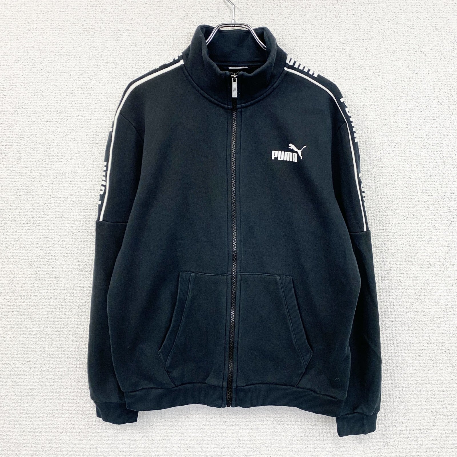 PUMA　プーマ　フルジップスウェットジャケット　黒　ブラック　XLサイズ