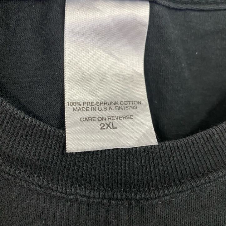 00s　HARLEY DAVIDSON　ハーレーダビッドソン　半袖プリントTシャツ　黒　ブラック　2XLサイズ