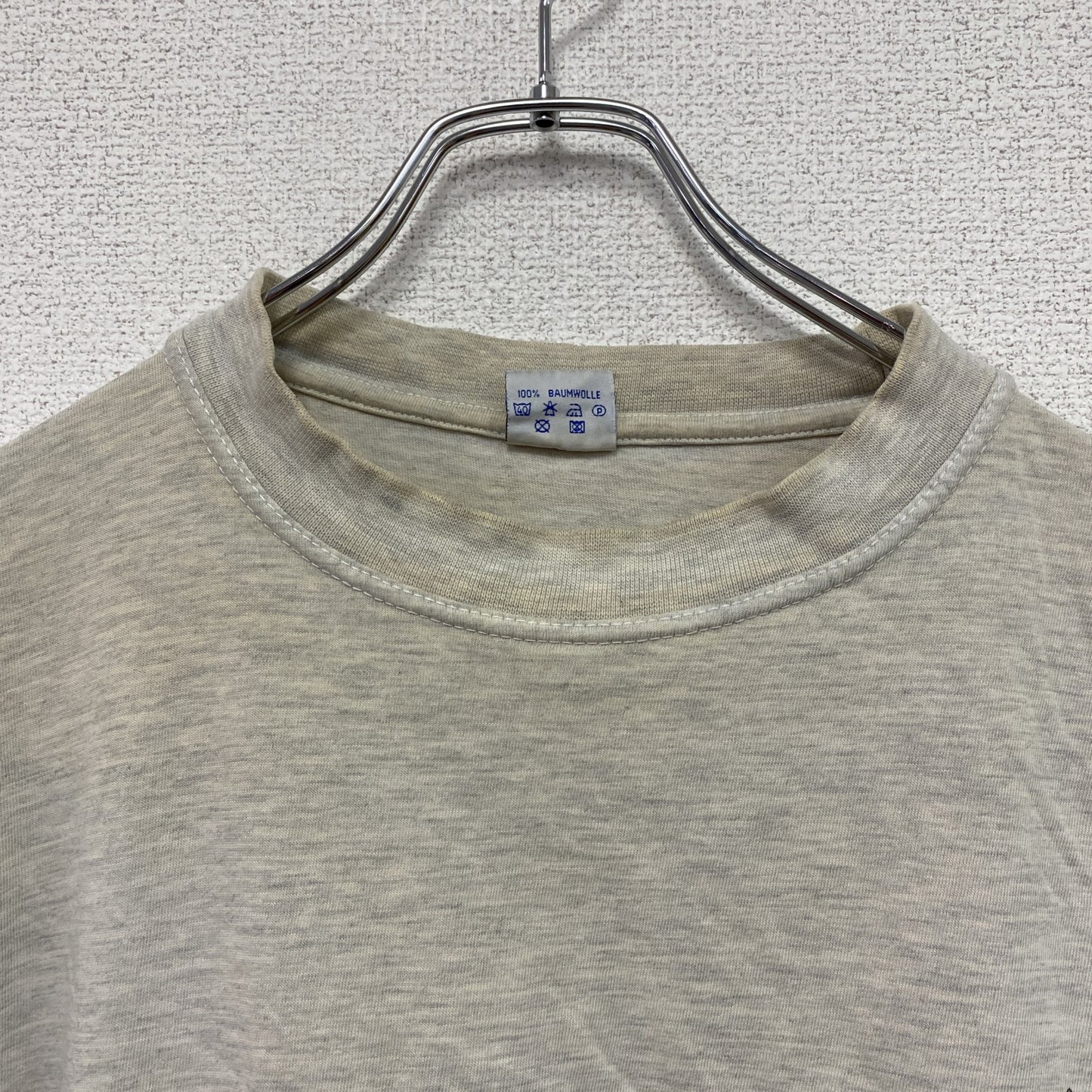 90s～　SNAP　半袖Tシャツ　ユーロ　ヴィンテージ　霜降りグレー　Lサイズ