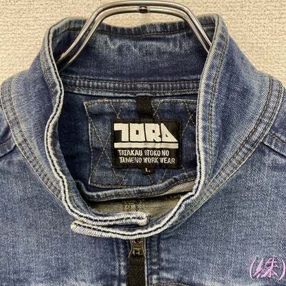 寅壱　TORAICH　セットアップ　デニムジャケット　デニムパンツ　作業着　インディゴ　Lサイズ